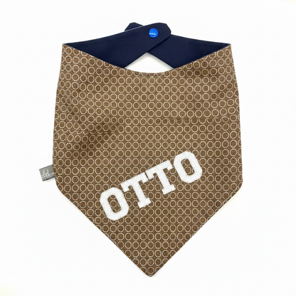 Bandana Kreise Camel mit OTTO schräg gestickt