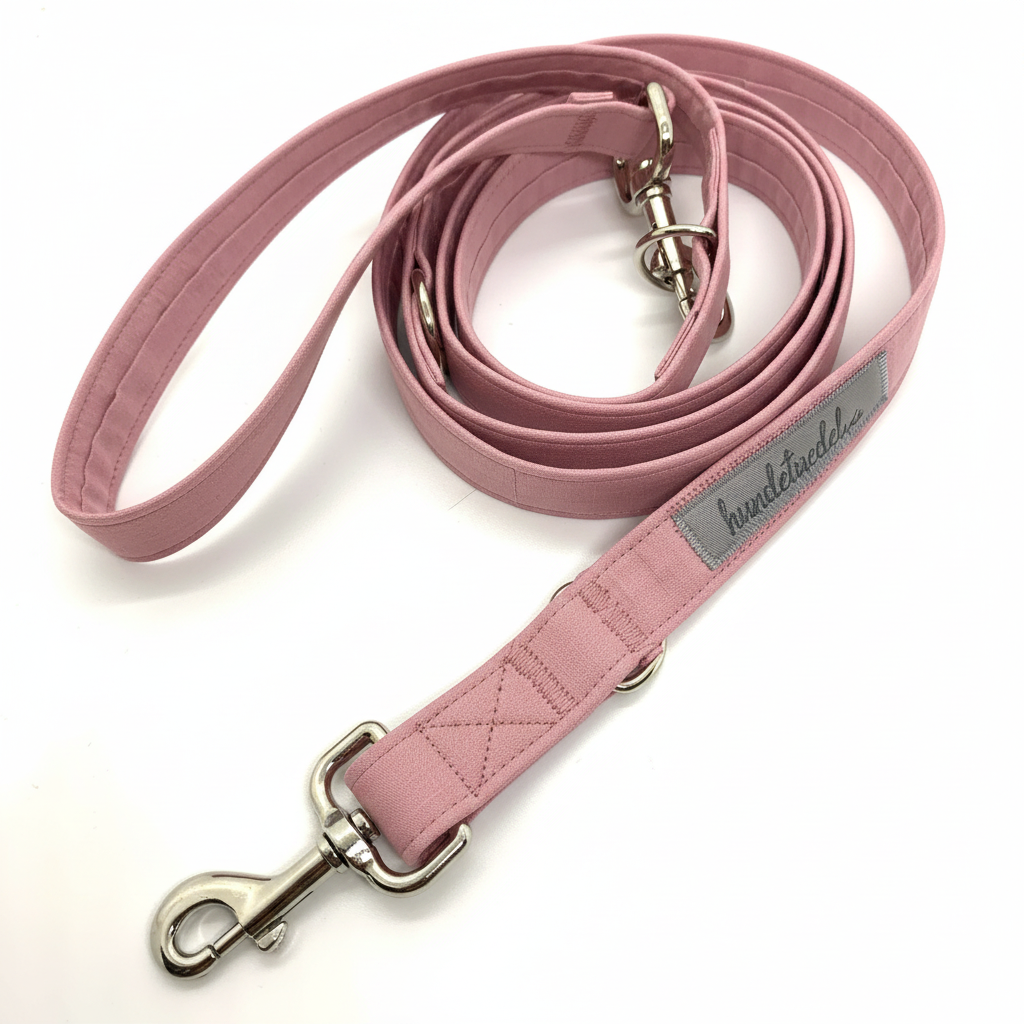 Hundeleine Rosa einfarbig
