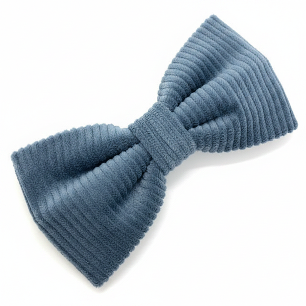 Cord-Schleife Blau ohne Label