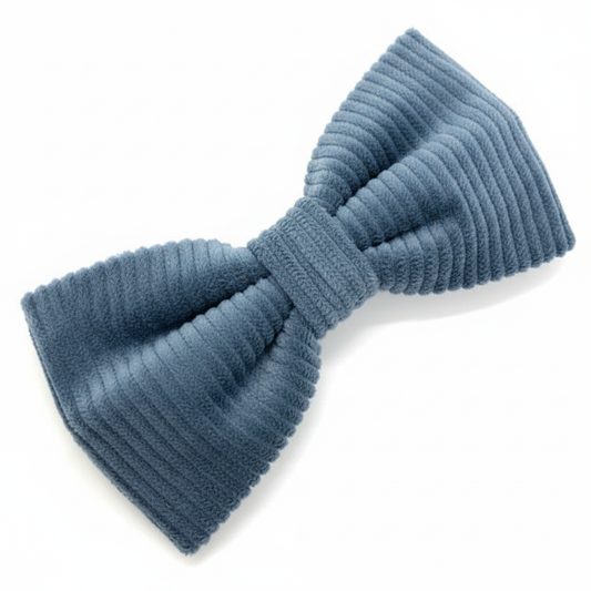 Cord-Schleife Blau ohne Label
