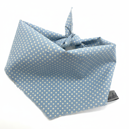 Bandana Hellblau mit Punkten