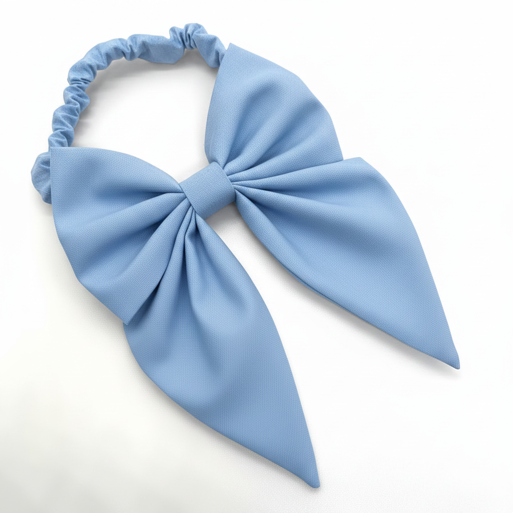 Bow Bandana Hellblau einfarbig