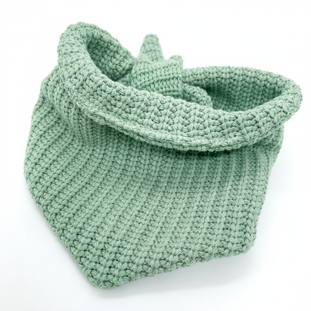 87 – Mint gestricktes Hundehalstuch