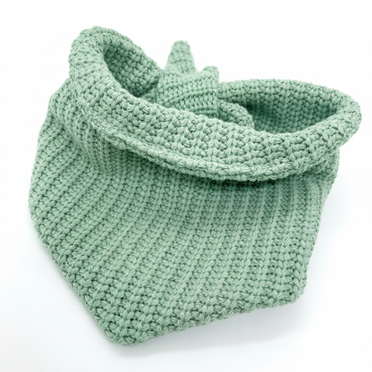 87 – Mint gestricktes Hundehalstuch