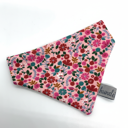 Hundetuch Blumen Pink Rosa